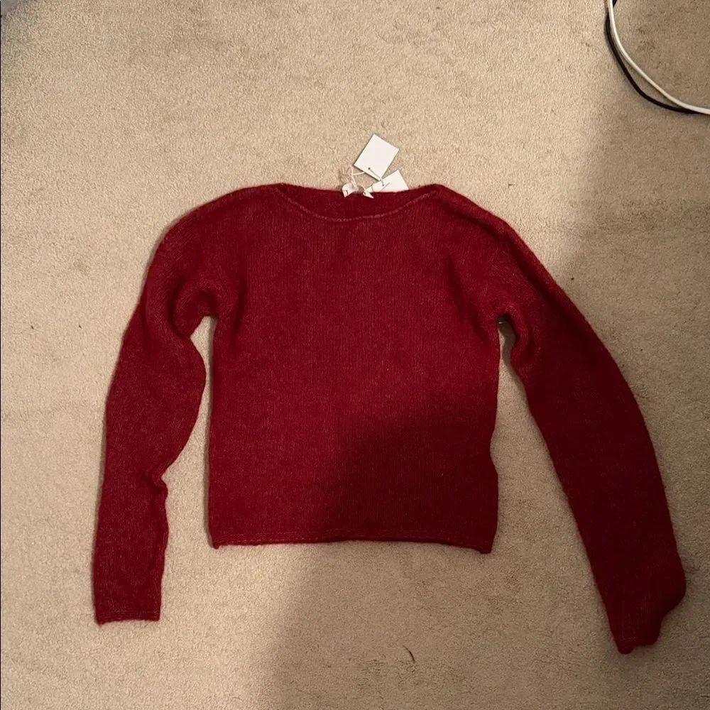 NWT American Vintage Deep Red Women's Sweater small